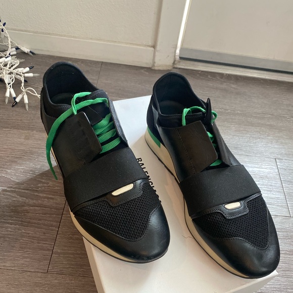 balenciaga men's race runner sneakers